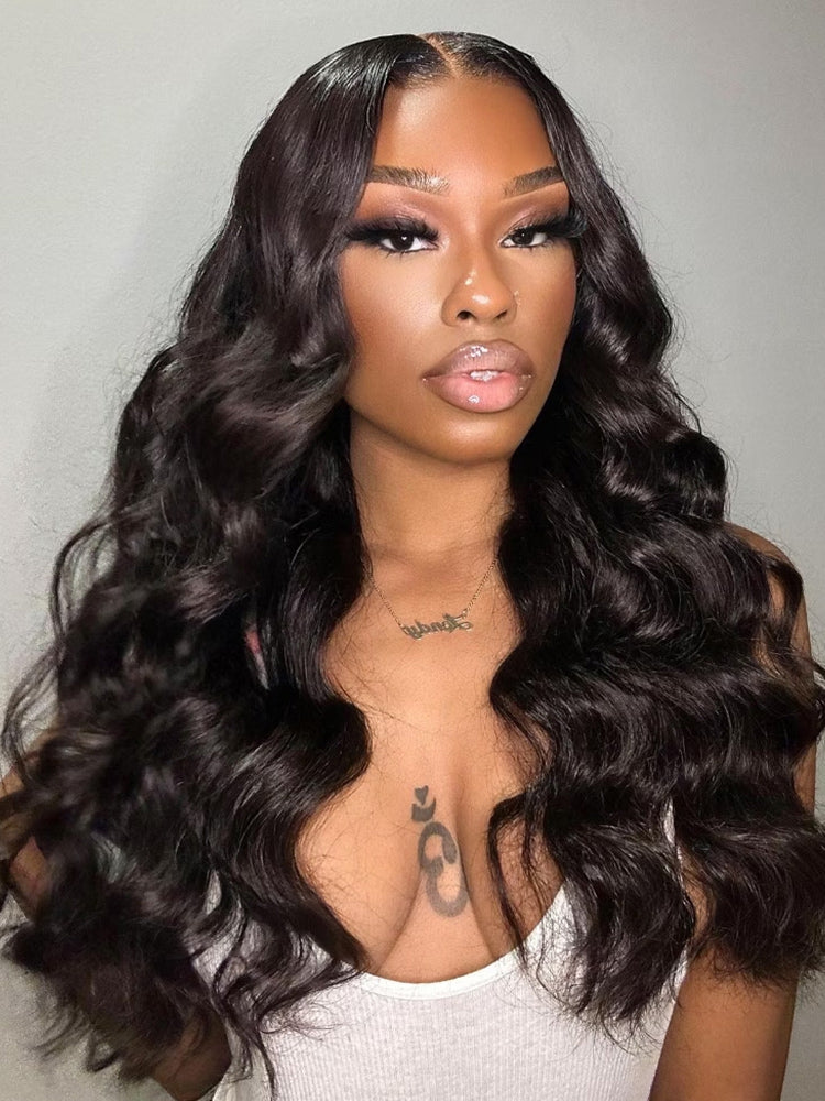 CurlyMe Pre-bleached Ocean Wave Hair Wear Go Glueless Wig Pre-cut HD Lace Pre-plucked