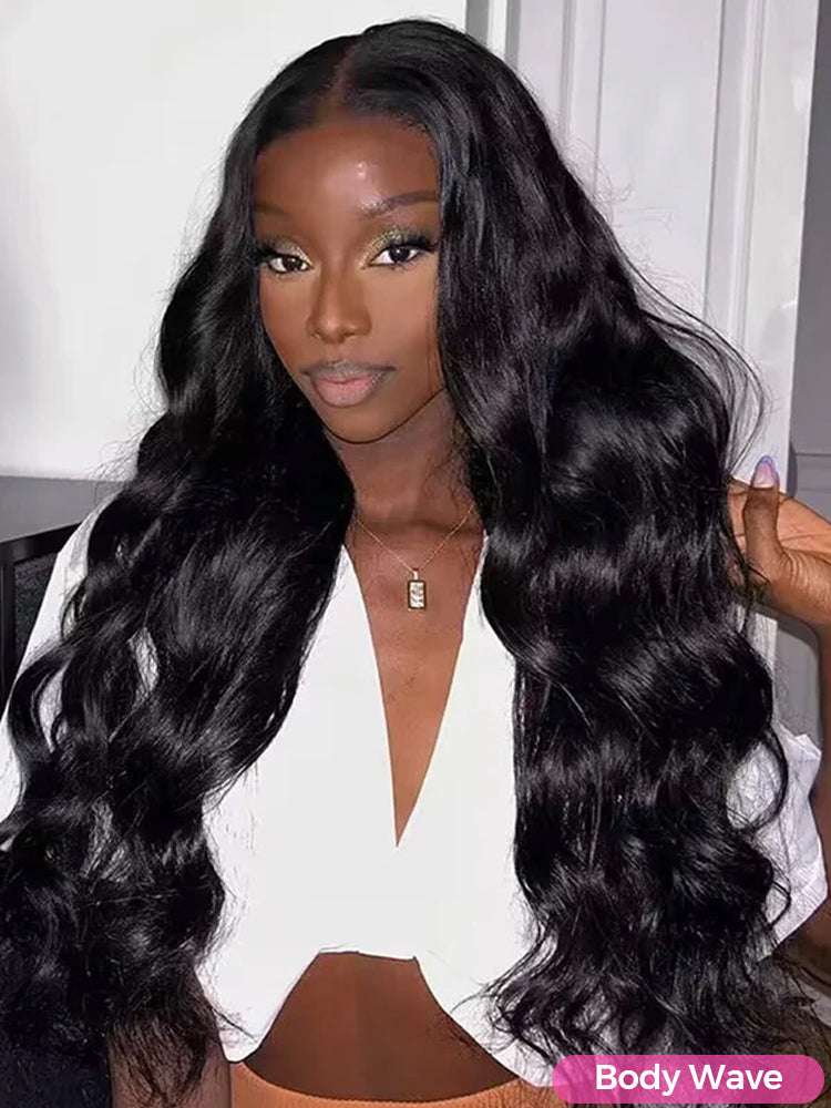 CurlyMe Pre Bleached 13x4 Pre Cut HD Lace Wear Go Glueless Wig Human Hair Wigs