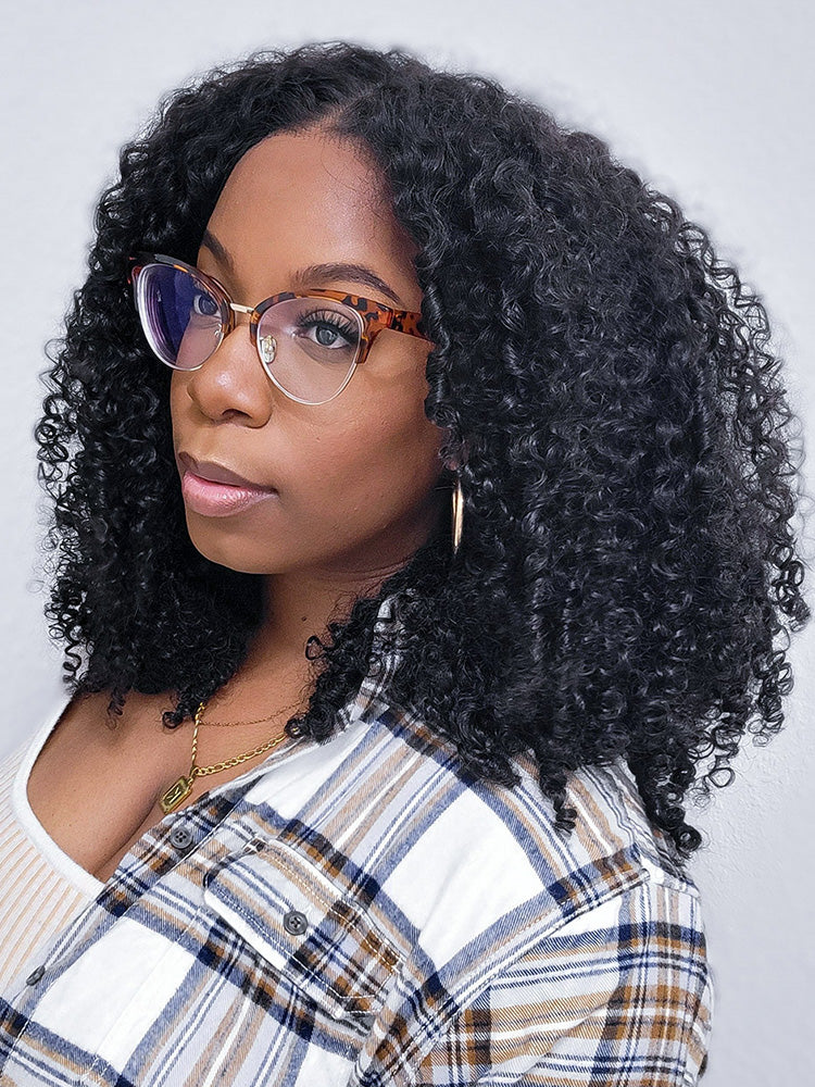 CurlyMe Wear Go Glueless Pre-everything Human Hair Wigs Very Convenient Beginner Friendly
