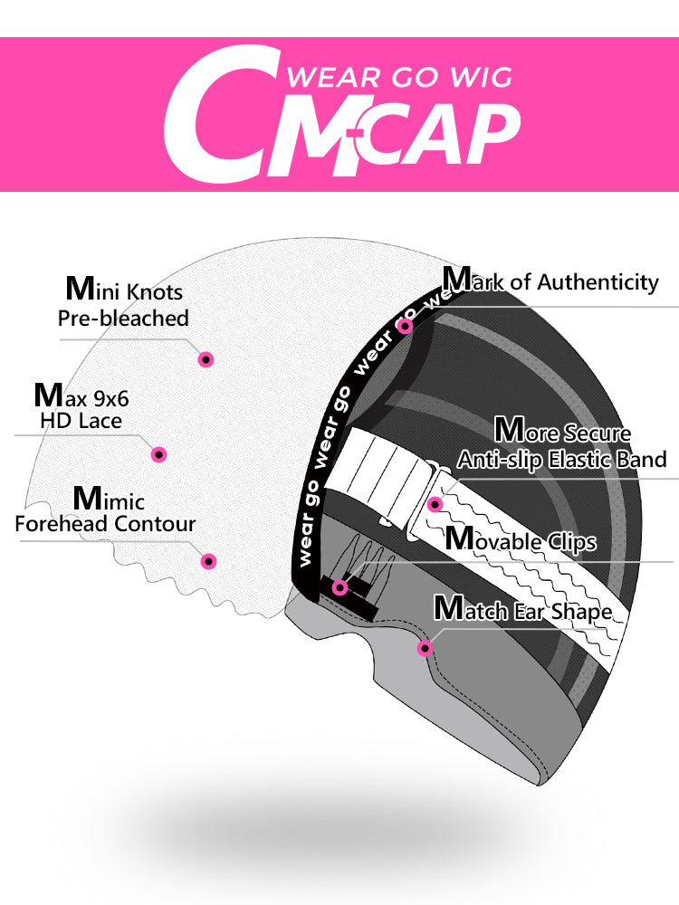 CurlyMe M-cap Wear Go Pre-everything 9x6 HD Lace Front Wig Pre-plucked