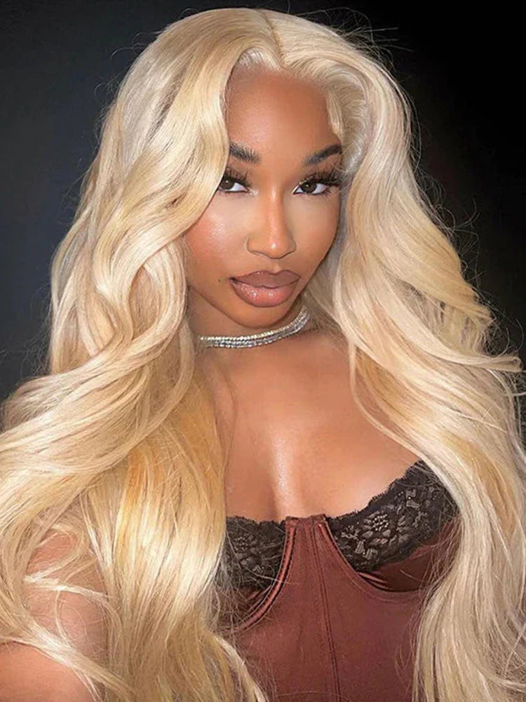 CurlyMe Pre-Plucked Wear Go Glueless Body Wave Hair 613 Blonde Pre-cut Lace