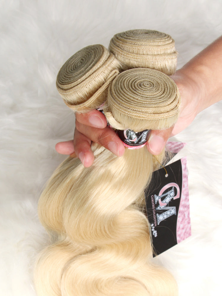 Body Wave 613 Hair Bundles 1/3/4Pcs Blonde Color Hair