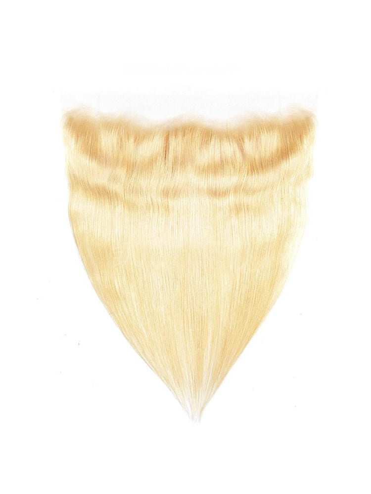 CurlyMe Straight #613 Blonde Virgin Human Hair 13x4 Lace Frontal