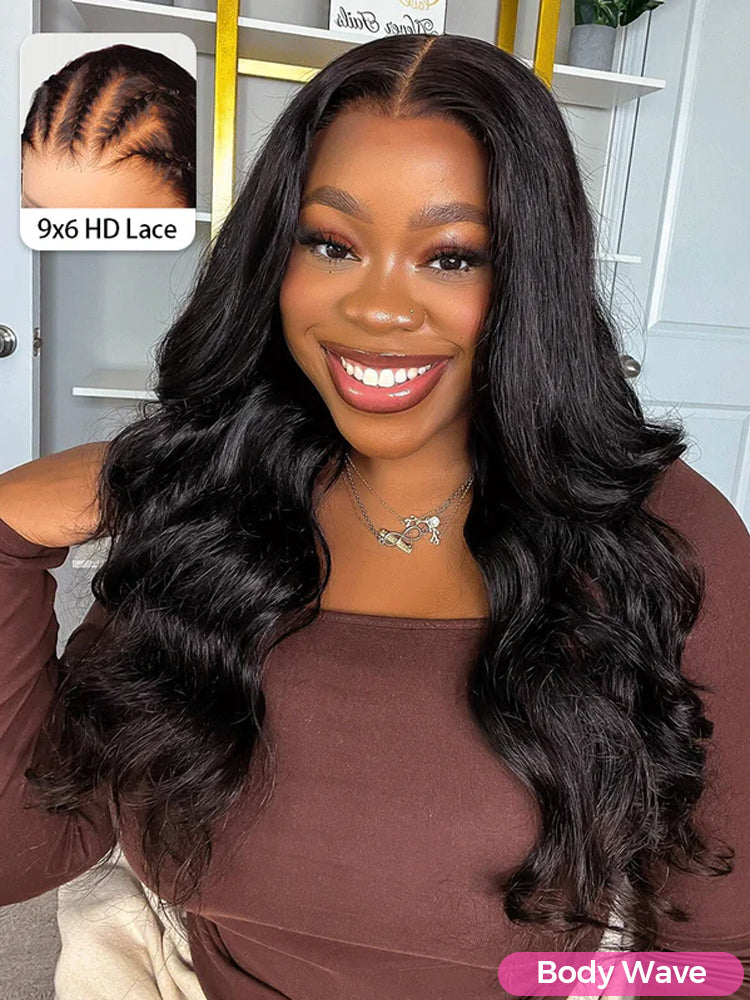 CurlyMe M-cap Wear Go Pre-everything 9x6 HD Lace Front Wig Pre-plucked
