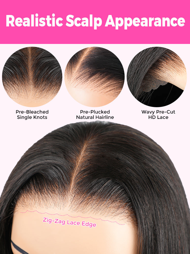 CurlyMe Easy Wear Wear Go Glueless 7X5 HD Lace Pre-everything Human Hair Wigs Beginner Friendly