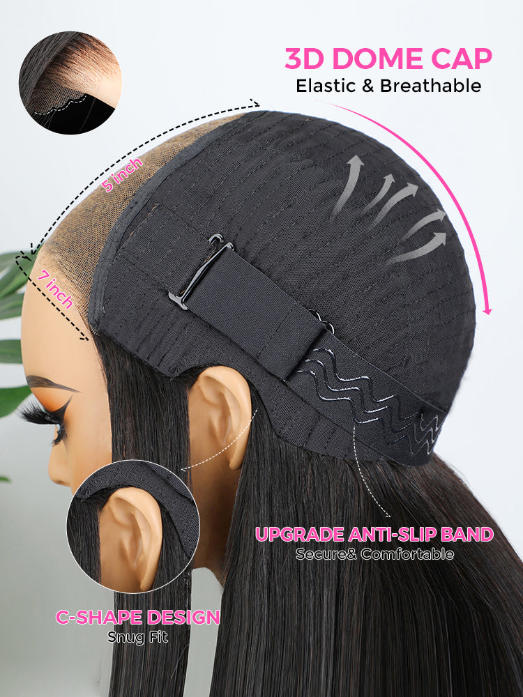 CurlyMe Easy Wear Wear Go Glueless 7X5 HD Lace Pre-everything Human Hair Wigs Beginner Friendly