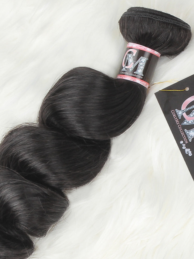 Loose Wave Bundles 1/3/4Pcs Natural Black Hair Extensions