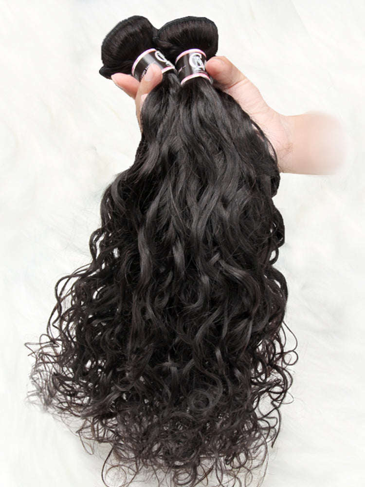 Natural Wave Virgin Hair Bundles 1/3/4Pcs Black Hair Extensions