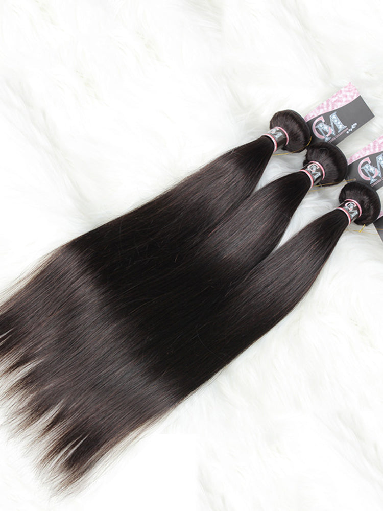 Natural Color Straight Virgin Hair Bundles 1/3/4Pcs