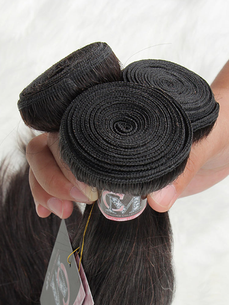 Natural Color Straight Virgin Hair Bundles 1/3/4Pcs