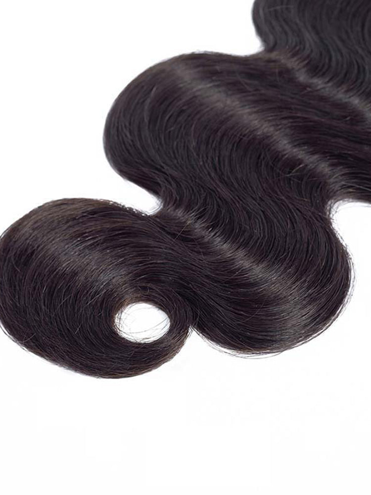 Natural Black Body Wave Bundles 1/3/4Pcs Hair Extensions