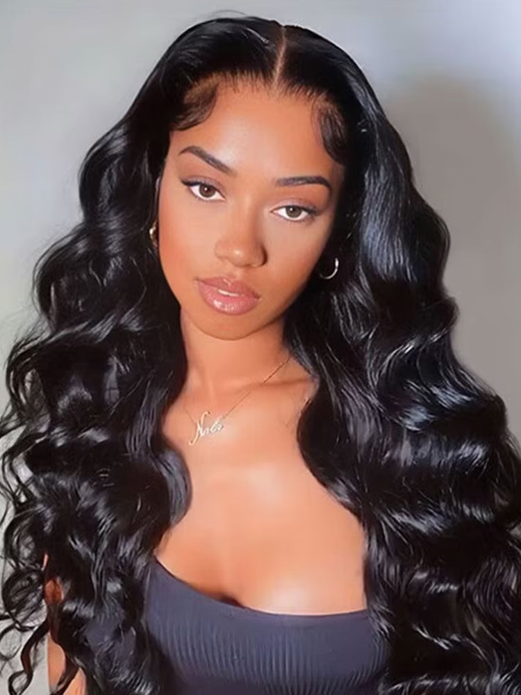 CurlyMe Pre-bleached Ocean Wave Hair Wear Go Glueless Wig Pre-cut HD Lace Pre-plucked