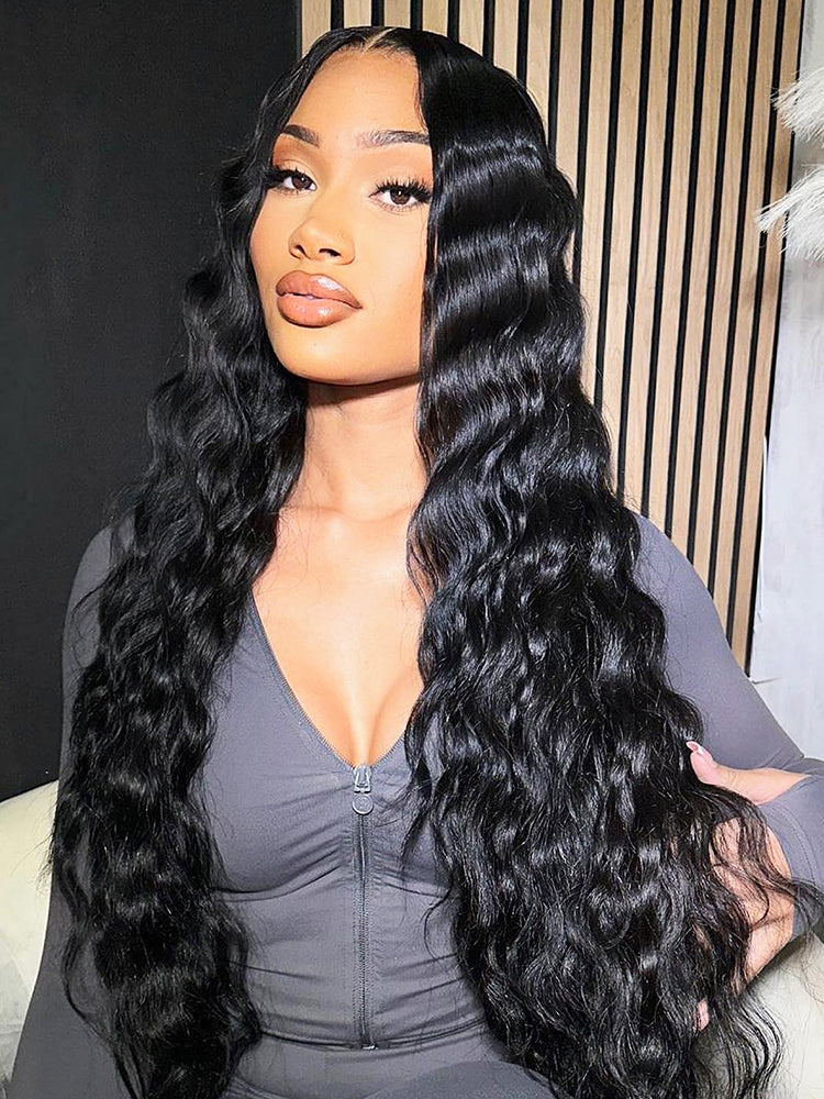 [Clearance Sale]CurlyMe 6x4 HD Lace Loose Deep Glueless Wig Wear Go Pre Cut Lace Closure Wig