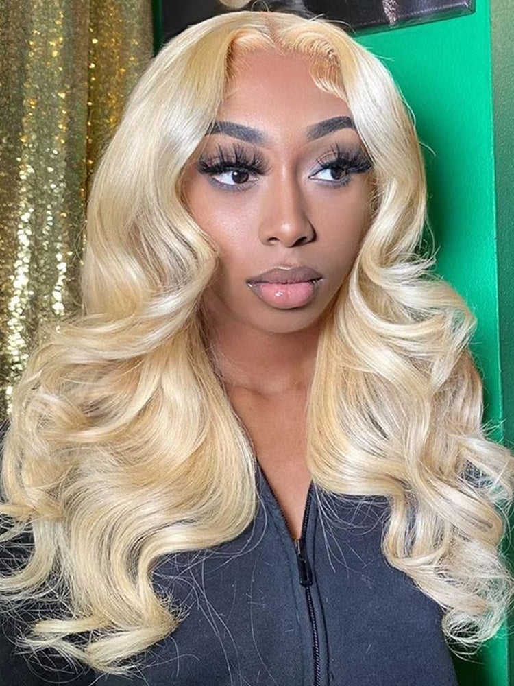 CurlyMe Pre-Plucked Wear Go Glueless Body Wave Hair 613 Blonde Pre-cut Lace