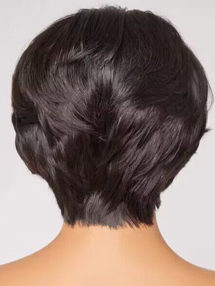 CurlyMe Summer Hairstyle Short Pixie Cut Wig Human Hair Lace Wigs