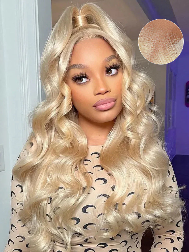 CurlyMe Pre-Plucked Wear Go Glueless Body Wave Hair 613 Blonde Pre-cut Lace