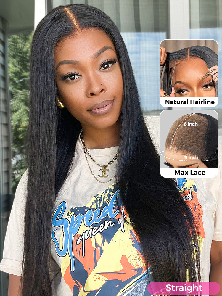 CurlyMe M-cap Wear Go Pre-everything 9x6 HD Lace Front Wig Pre-plucked