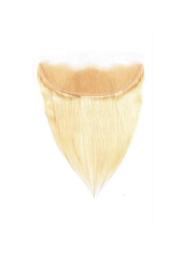CurlyMe Straight #613 Blonde Virgin Human Hair 13x4 Lace Frontal