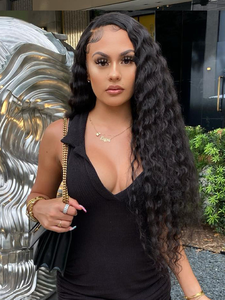 [Clearance Sale]CurlyMe 6x4 HD Lace Loose Deep Glueless Wig Wear Go Pre Cut Lace Closure Wig