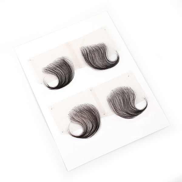 CurlyMe Natural Baby Hair 4 Pcs/Pack Edge Reusable HD Lace Stripes Human Hair