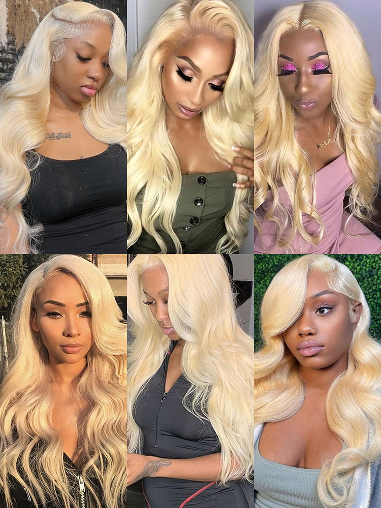 Body Wave 613 Hair Bundles 1/3/4Pcs Blonde Color Hair