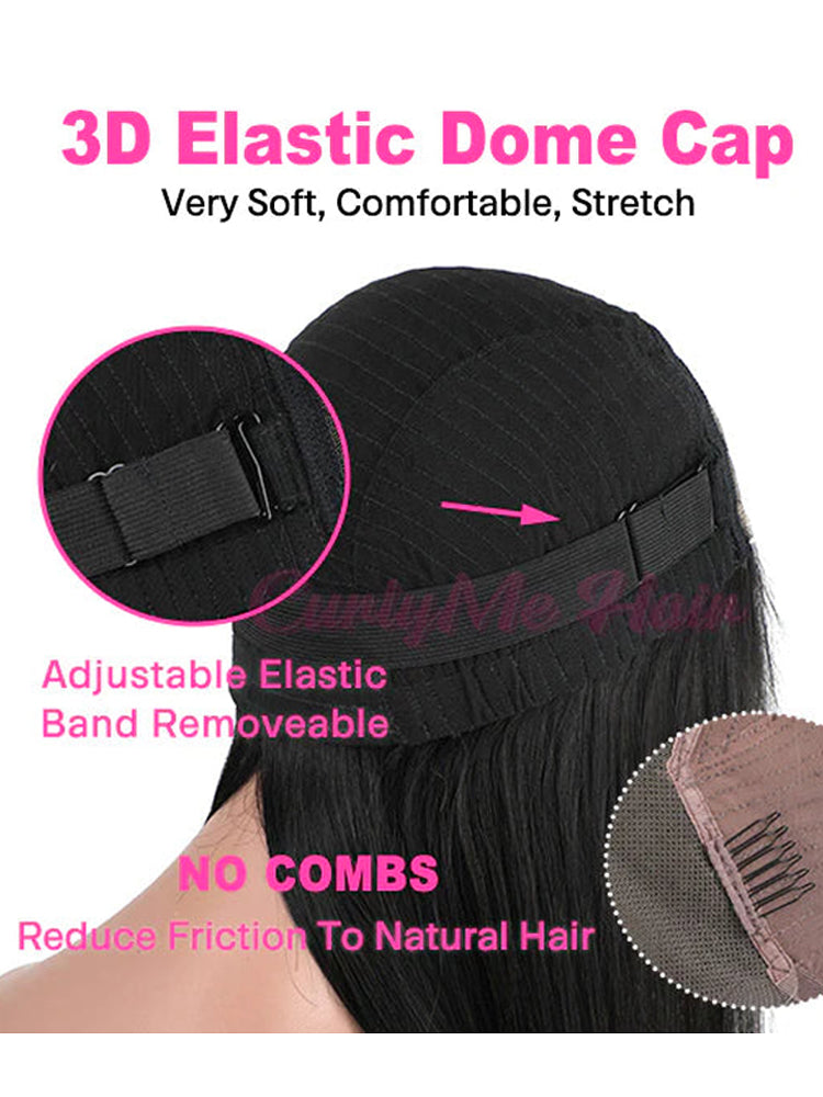 CurlyMe Wear Go Body Wave Human Hair Pre-cut HD Lace Glueless Wig Pre-plucked