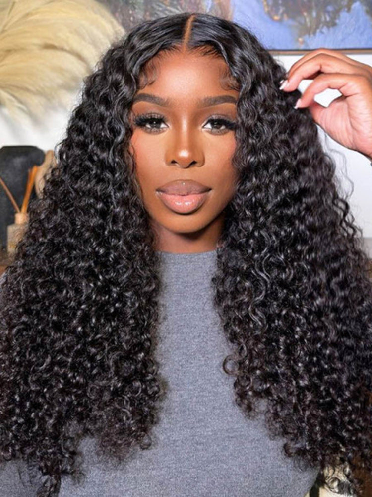 [Clearance Sale] Pre-bleached Water Wave Wear Go Glueless Pre-cut HD Lace Wig Pre-plucked