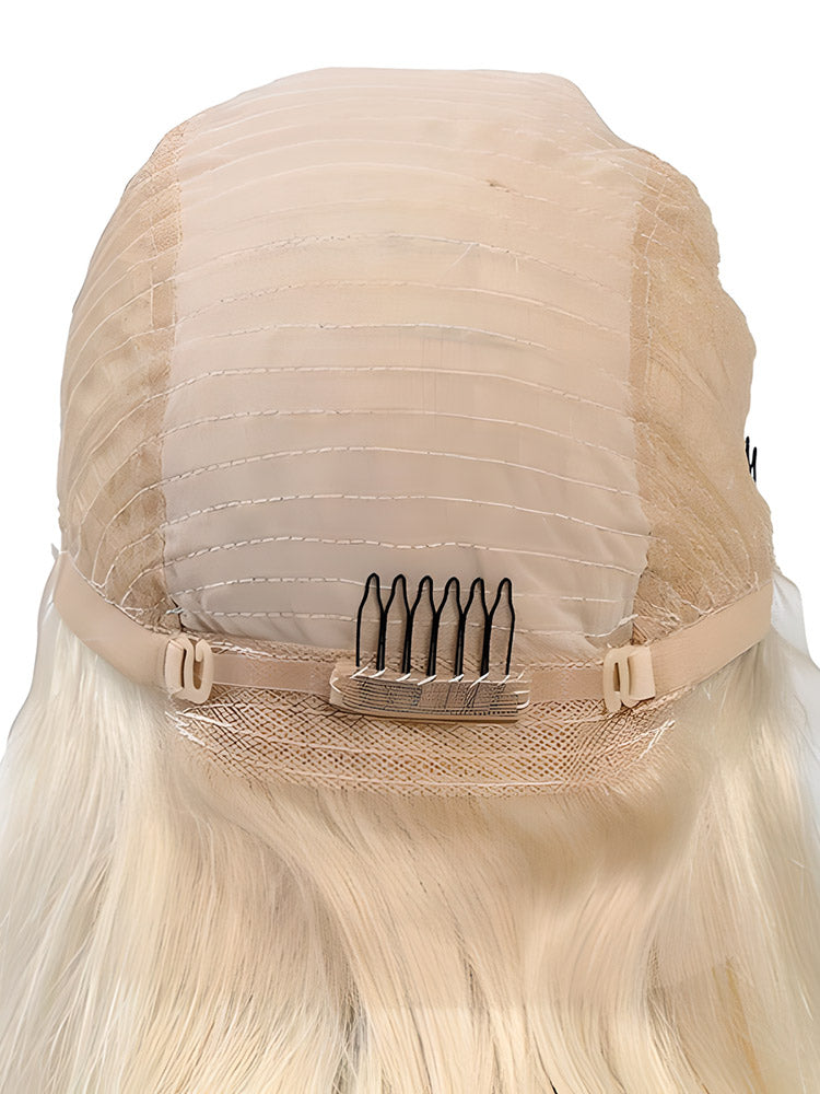 CurlyMe 613 Blonde Straight Hair 4x4 Lace Closure Wig Full Human Hair Wigs