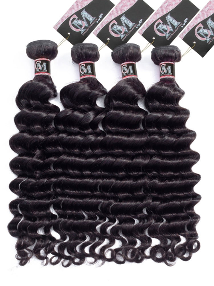 Loose Deep Wave Bundles 1/3/4Pcs Natural Color Hair Extensions