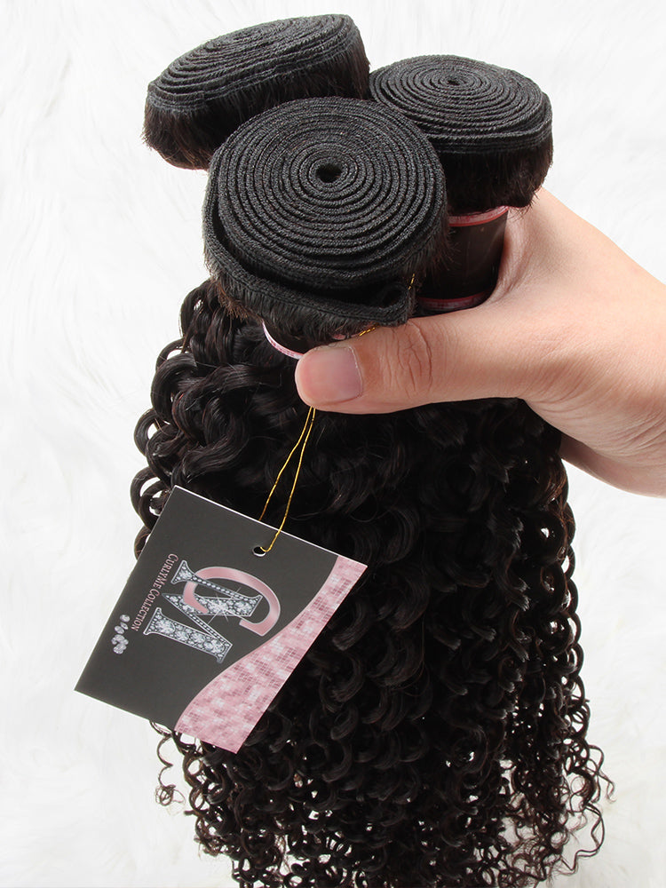 Kinky Curly Natural Black Hair Bundles 1/3/4Pcs | Hair Extensions