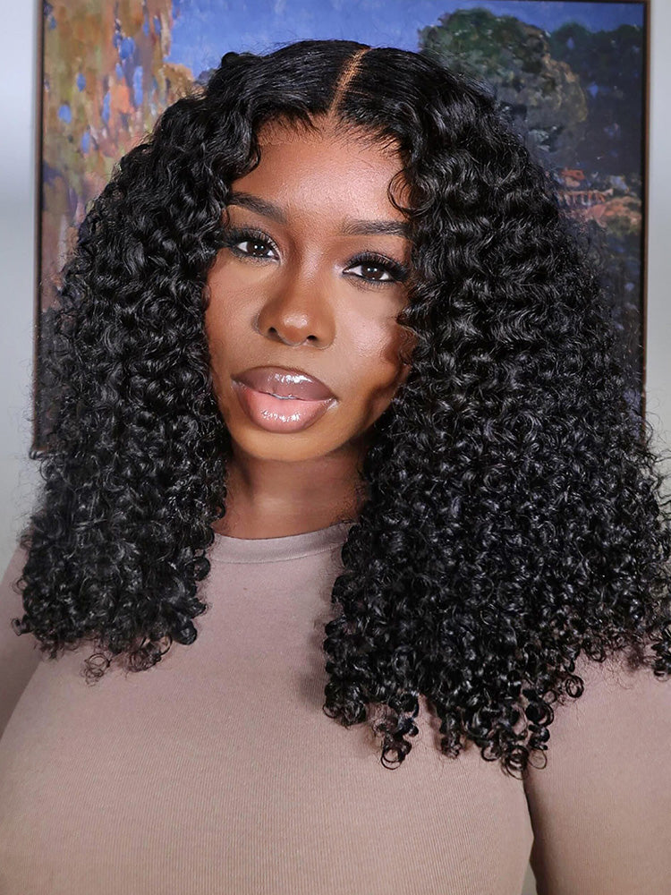 [Clearance Sale]Wear Go Glueless Wig Pre-cut 6x4 HD Lace Kinky Curly Human Hair Wig
