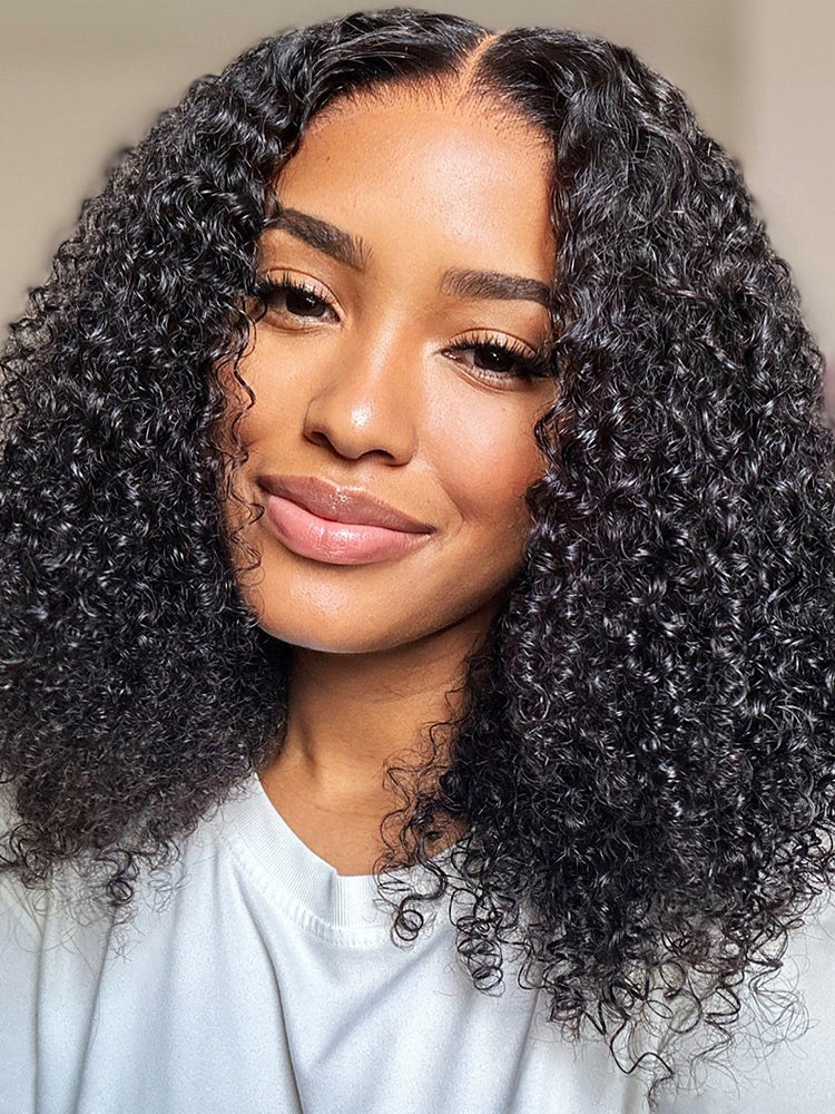 CurlyMe Easy Wear Wear Go Glueless 7X5 HD Lace Pre-everything Human Hair Wigs Beginner Friendly