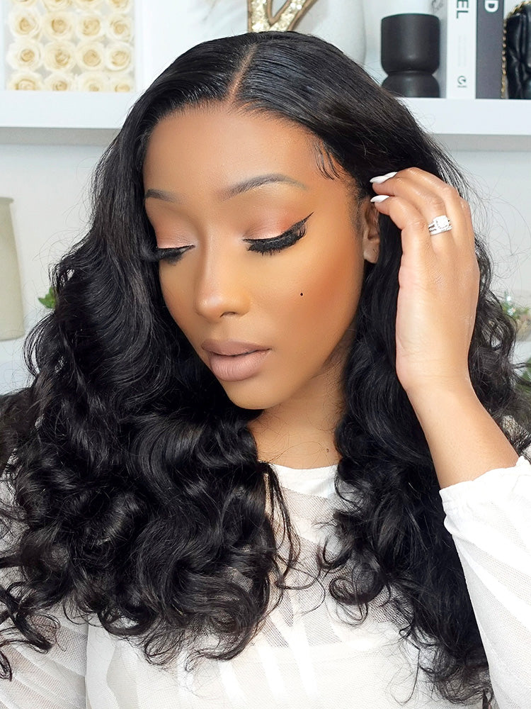 [Clearance Sale] Pre-bleached Ocean Wave Glueless Wear Go Wig Pre-cut HD Lace Wig Pre-plucked